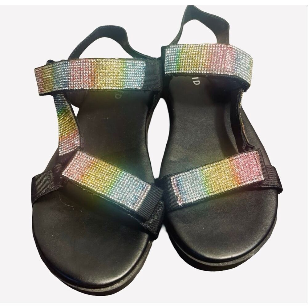 Torrid Rhinestone Rainbow Tech Sandals NWOB - Picture 5 of 7